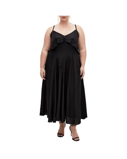 City Chic Black Plus Size Clara Maxi Dress