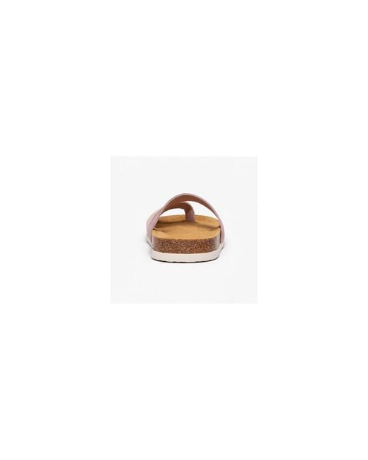Plakton Brown Flat Sandal Bloom