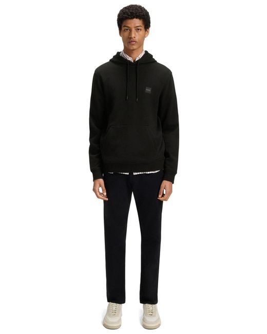 Boss Blue Boss By Logo Patch Hoodie for men