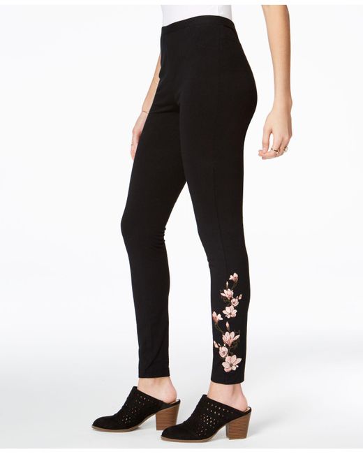 Style \u0026 Co. Cotton Embroidered Leggings 