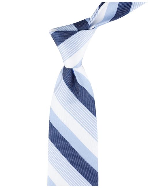 Tommy Hilfiger Blue Bianco Classic Stripe Tie for men