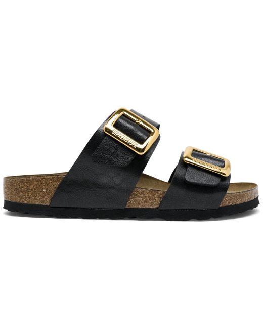 Birkenstock Black Sydney Luxe Buckle Birko-flor Sandals From Finish Line