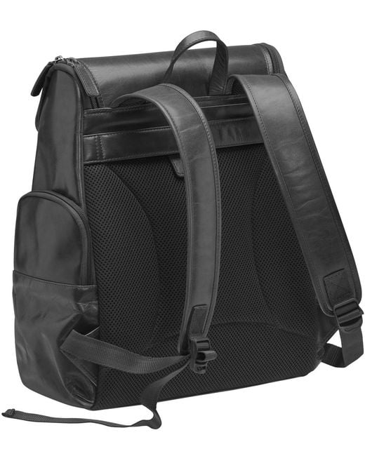 Mancini Black Buffalo Backpack for men