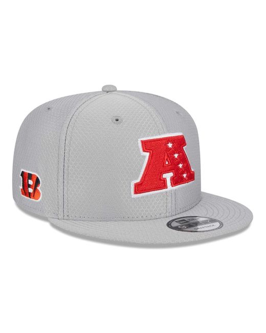 KTZ Gray Cincinnati Bengals 2024 Pro Bowl 9fifty Adjustable Snapback Hat for men