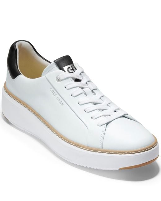 Cole Haan White Grandpro Topspin Sneakers