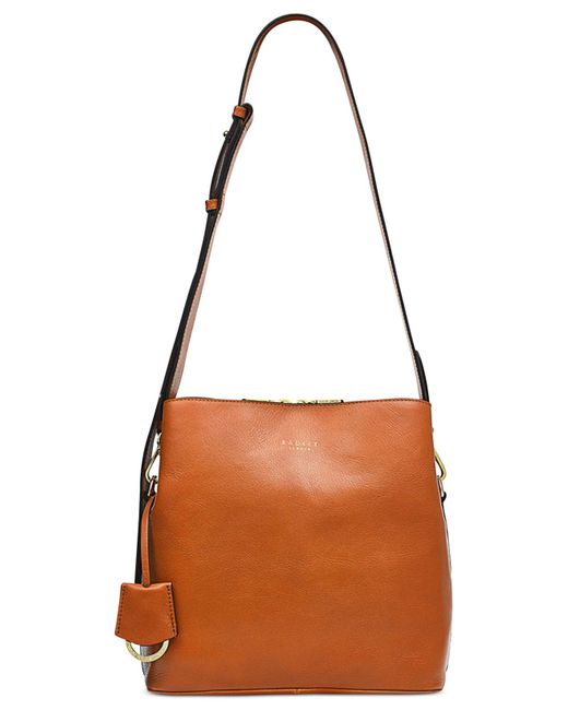 Radley Dukes Place Medium Pebble Leather Compartment Crossbody in Brown