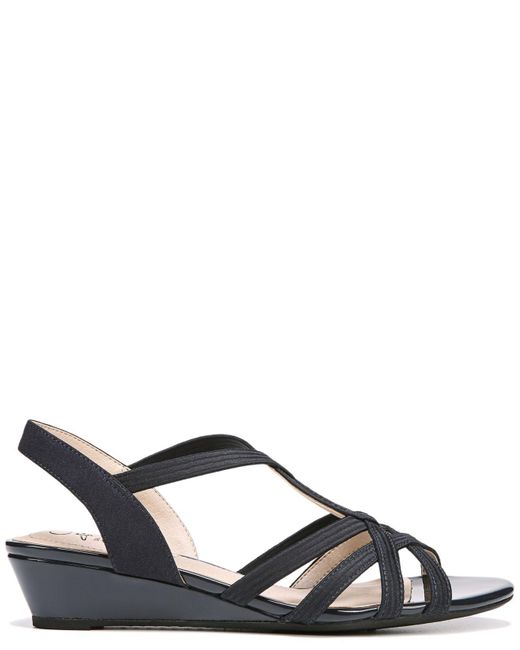 LifeStride Synthetic Yaya Strappy Dress Sandals in Navy (Blue) - Lyst