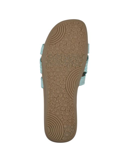 White Mountain Green Fraly Slide Slip-on Sandals