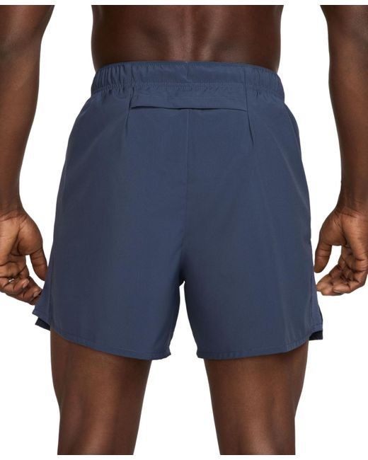 Nike Blue Challenger Dri-fit Brief-lined 5" Running Shorts for men