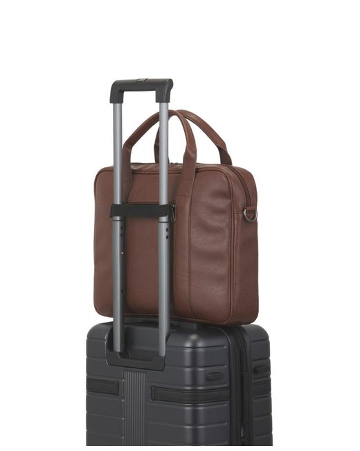 Bugatti Brown Palermo 13" Leather Briefcase