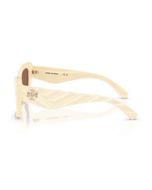 Tory Burch Natural Large Sunglasses