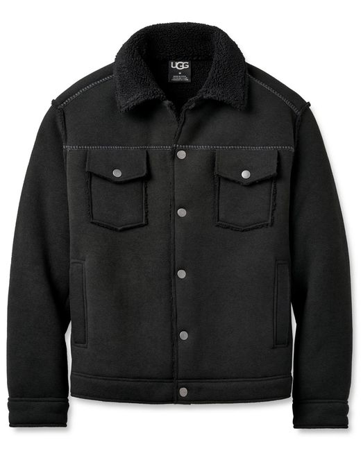Ugg Black Janson Long Sleeves Trucker Jacket for men
