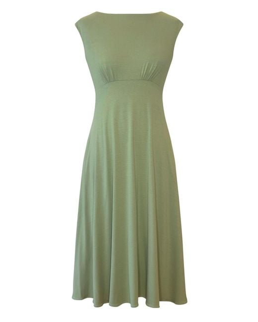 Alie Street London Green Luna Midi Dress