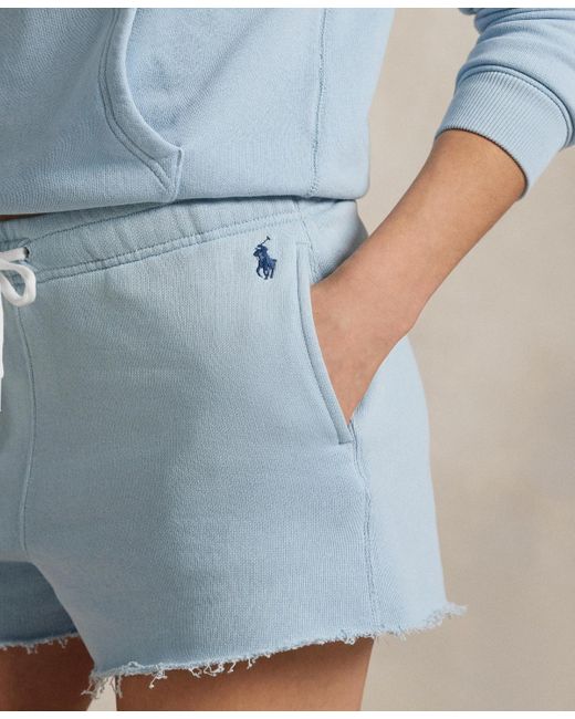 Polo Ralph Lauren Blue Lightweight Fleece Drawstring Shorts