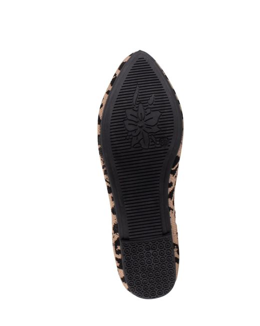 Danskin White Glow Slip On Ballet Flats