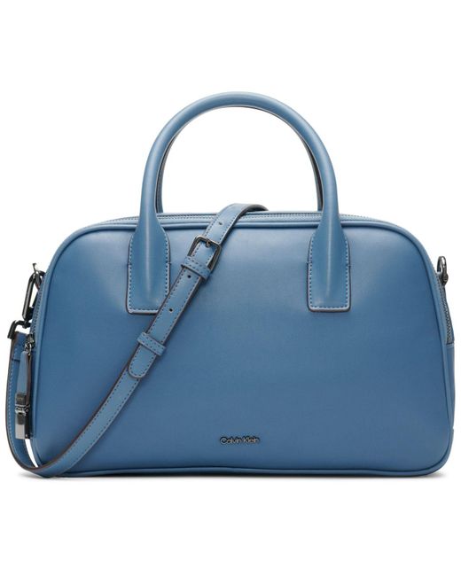 Calvin Klein Modern Essentials Satchel in Vintage Blue (Blue) Lyst