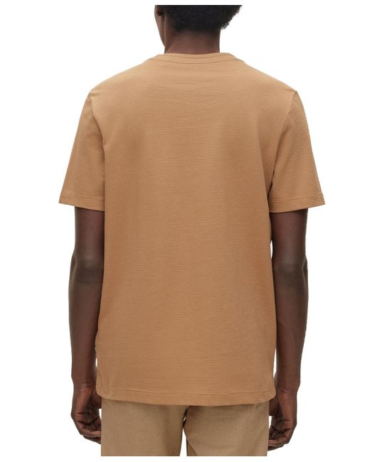 Boss Brown Boss By Cotton-blend T-shirt for men