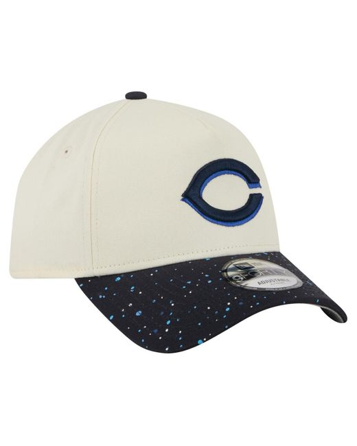 KTZ Natural Cincinnati Reds Speckle A-frame 9forty Adjustable Hat for men