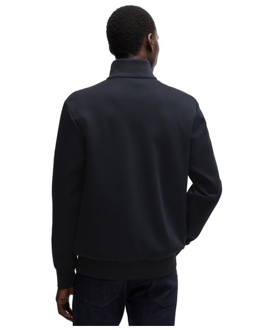 Boss Blue Boss By Regular-fit Zip-up Sweatshirt for men
