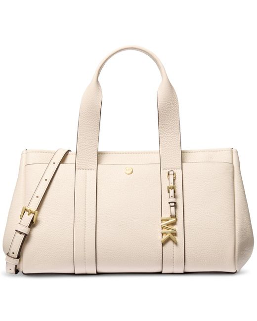 Michael Kors Natural Michael Romee Medium Leather East West Satchel