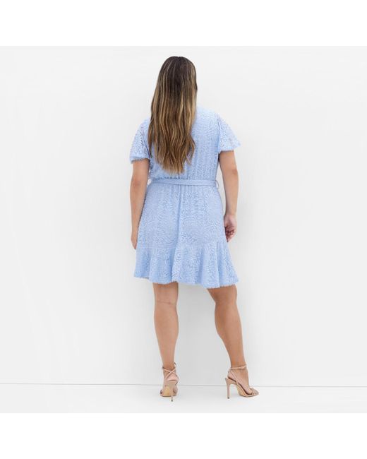 City Chic Blue Sweet Lace Dress