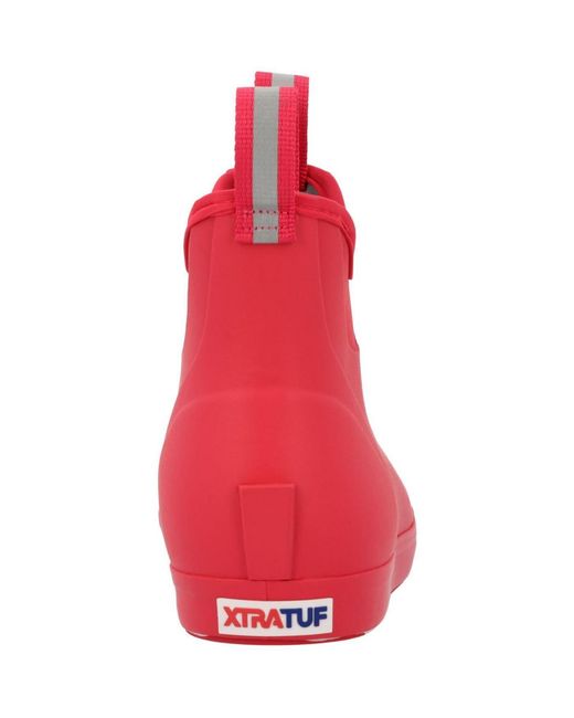 XtraTuf Red Ankle Deck Boot