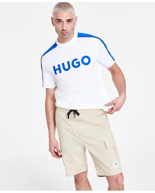 Boss White Hugo By Logo Graphic T-shirt for men
