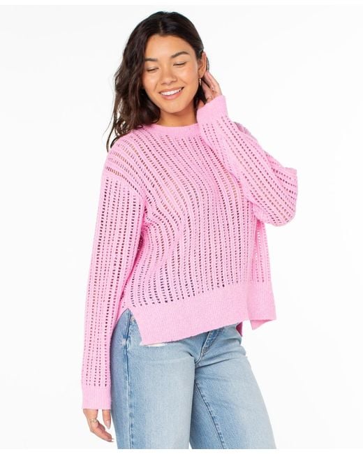 Roxy Red Flipside Long-sleeve Sweater