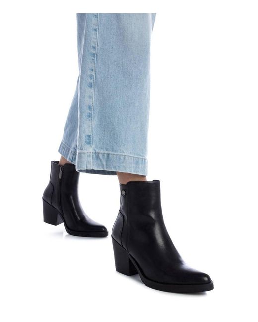 Xti Black Ankle Booties Refresh Collection By