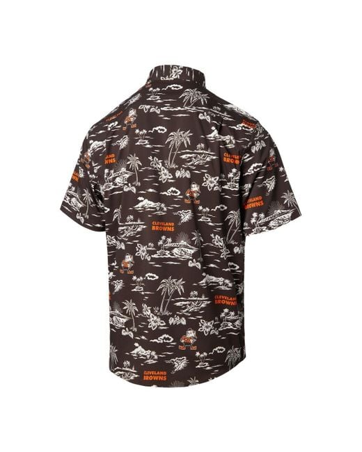Reyn Spooner Brown Cleveland S Throwback Kekaiâ Print Button-up Shirt for men