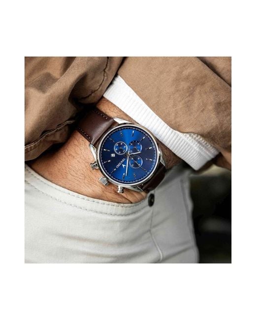 Vincero Blue The Chrono S2 40mm Stainless Steel Watch for men