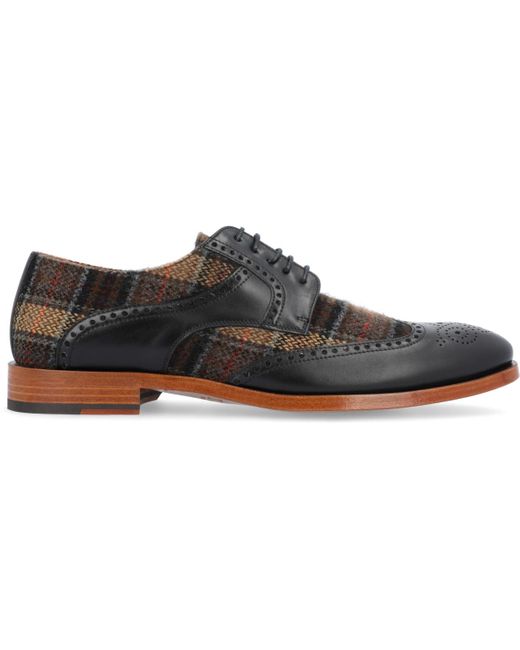 Taft Black The Wallace Lace-up Brogue Wingtip Oxford Shoe for men
