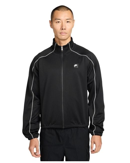 Nike Black Air Knit Front-zip Jacket for men
