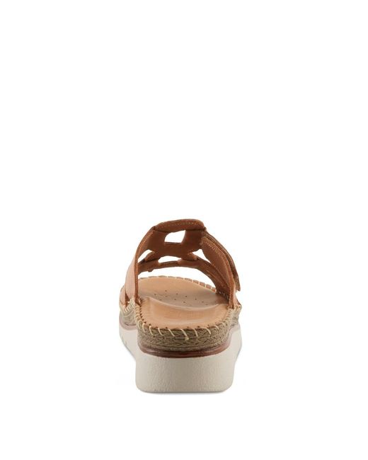Spring Step Brown Montera Leather Slide