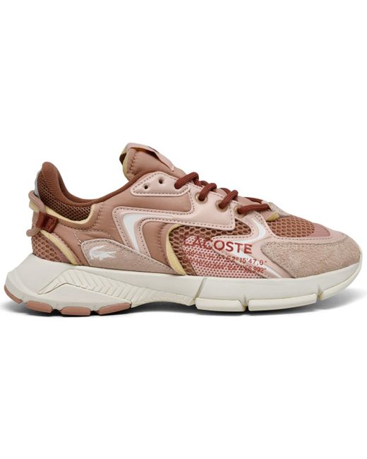 Lacoste Pink L003 Neo Textile Casual Sneakers From Finish Line