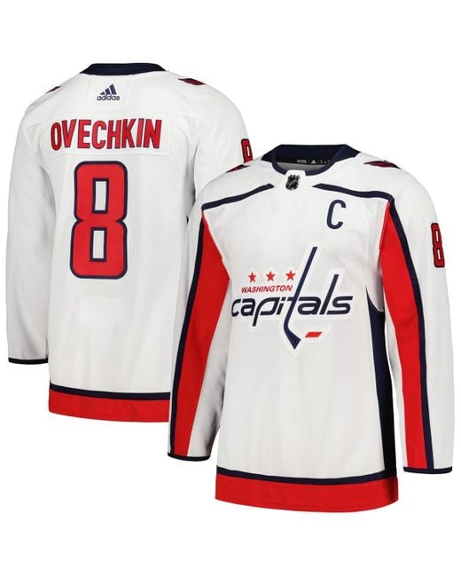 Adidas Red Alexander Ovechkin Washington Capitals Away Captain Authentic Player Jersey for men
