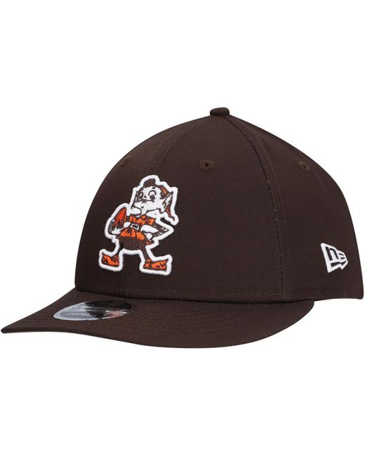 KTZ Brown Cleveland S Main Low Profile 9fifty Snapback Hat for men