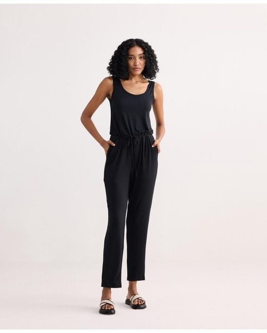 REISTOR Blue Relaxed Drawstring Jumpsuit