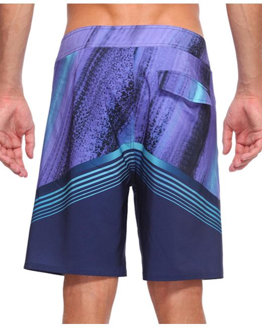Rokka&Rolla Blue 9" No Mesh Liner Board Shorts Quick Dry Swim Trunks for men