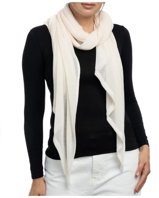 Vince Camuto Black Solid Knit Bias Scarf