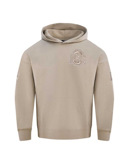 Pro Standard Natural Pro Sdard Ohio State Buckeyes Neutral Pullover Hoodie for men