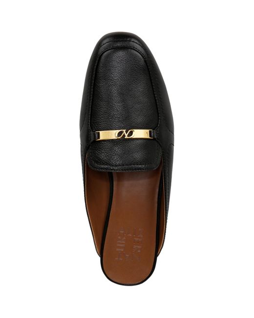 Naturalizer Black Emerson Closed Square Toe Mule Loafers