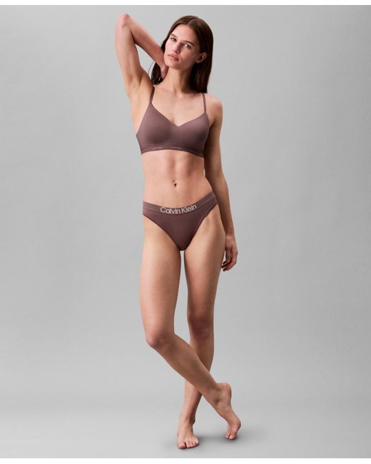 Calvin Klein Red Form To Body Lightly Lined Bralette Qf7618