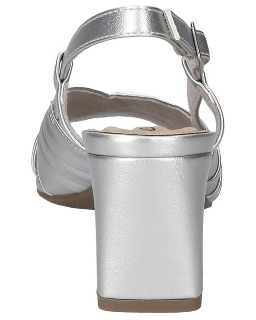 Easy Street Metallic Lucie Square Toe Sandals