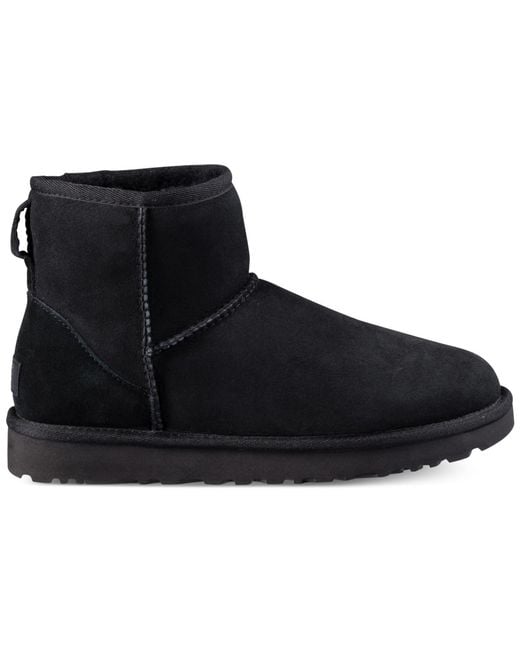 Ugg Black Classic Ii Pull On Mini Boots