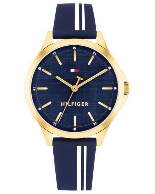 Tommy Hilfiger Blue Quartz Silicone Strap Watch