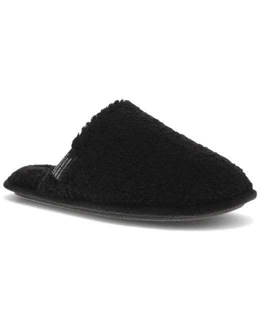 Levi's Black Lacey Round Toe Scuff Slippers