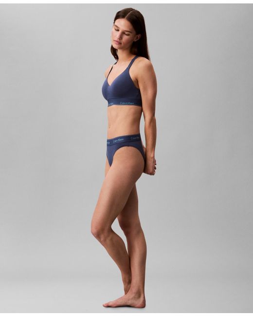 Calvin Klein Blue Full Coverage Lift Bralette