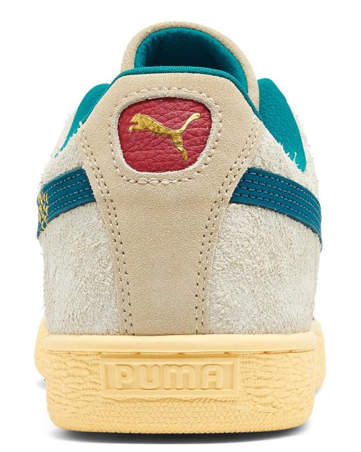 PUMA White Suede Underdogs Casual Sneakers From Finish Line for men