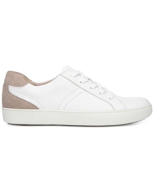 Naturalizer White Morrison Lace Up Sneakers
